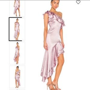 For love and lemons ruffled Blush Pink Gown